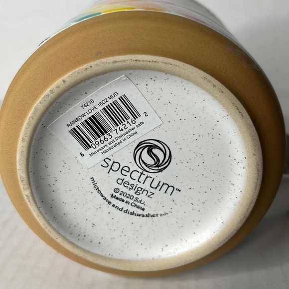 RAINBOW LOVE MUG Never Stop Chasing Rainbows Mug 16 oz Spectrum Designz 2020‎ - Picture 10 of 12